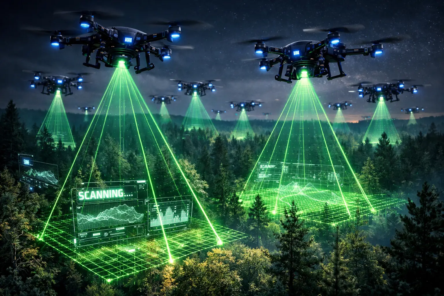 Drone search pattern COV