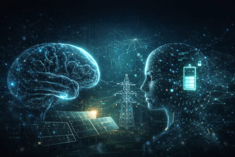 Futuristic energy and technology fusion